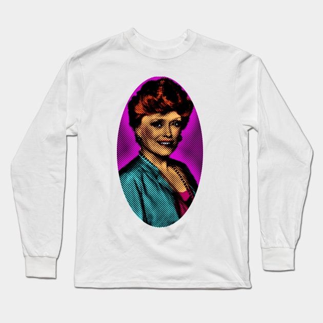 The Golden Girls Blanche Oval Long Sleeve T-Shirt by esraelrosales